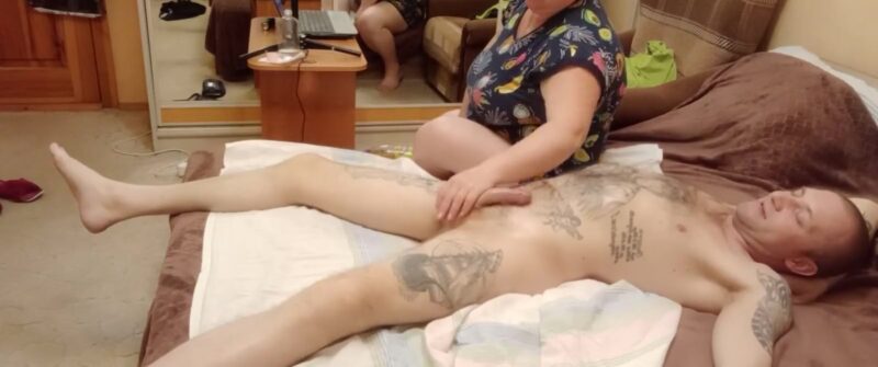 Penis Massage Blowjob With Cum In Mouth