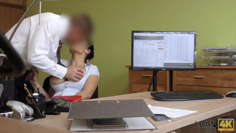 LOAN4K. Babe wants to run her business and gets a loan for sex