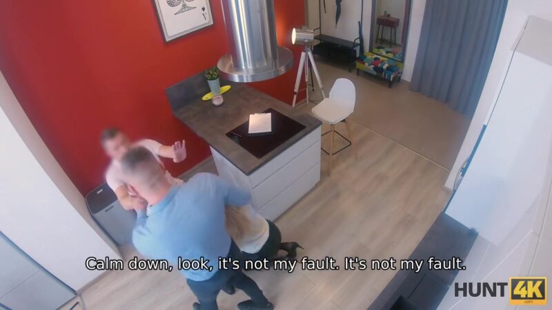 HUNT4K. Brilliant real estate agent pleases client in front of friend