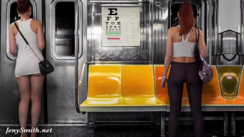 Upskirt Flashing in Subway — virtual reality with Jeny Smith