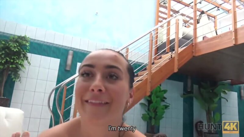 HUNT4K. Chick with perfect ass does her best to make rich man happy