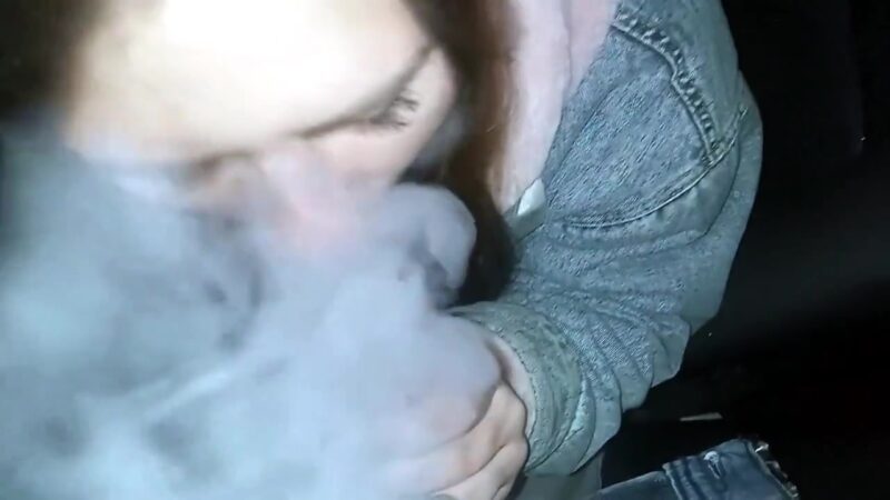 Pretty Woman Smokes A Cigarette And Sucks A Big Dick!