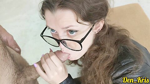 Cute Girl In A Leather Jacket Craves And Gets A Lot Of Anal Sex To Get Cum On Her Face