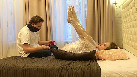 A. Sky Slave Mummification & Hairy Pussy Fisting!